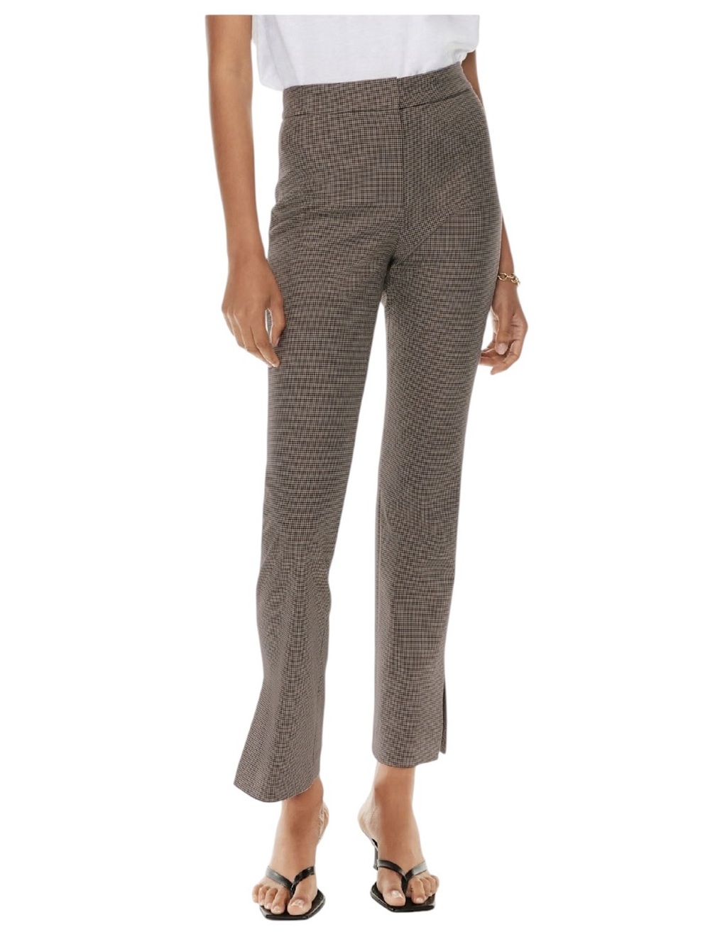 Babaton Aritzia Atelier Numero Mid Rise Skinny Houndstooth Dress Pants Size 4